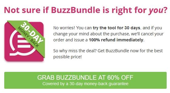 30day money back guarantee buzzbundle social media monitoring software